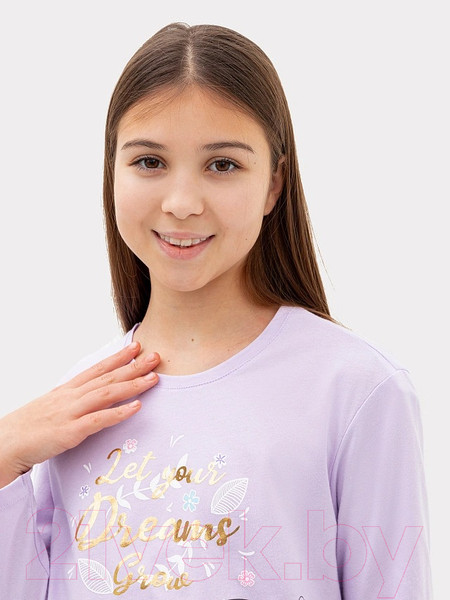 Изображение товара Пижама детская Mark Formelle 567740 (р.98-52, светло-лиловый/розовая полоска)