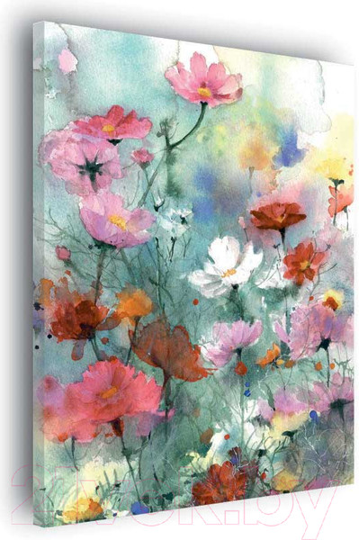 Изображение товара Картина Stamprint Пейзаж цветов АT009 (85x60см)