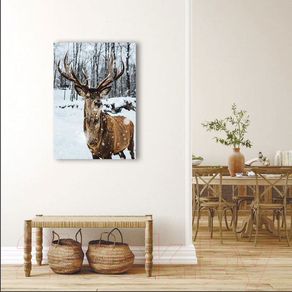 Изображение товара Картина Stamprint Олень АT018 (85x60см)