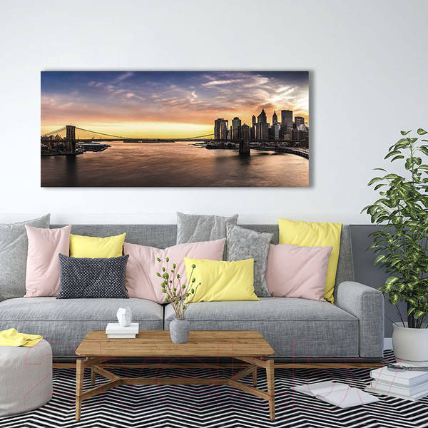 Изображение товара Картина Stamprint Бруклинский мост СТ006 (65x150см)