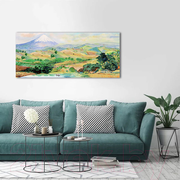 Изображение товара Картина Stamprint Летний пейзаж АT021 (65x150см)