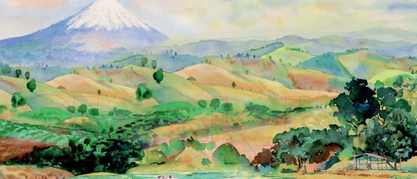 Изображение товара Картина Stamprint Летний пейзаж АT021 (65x150см)