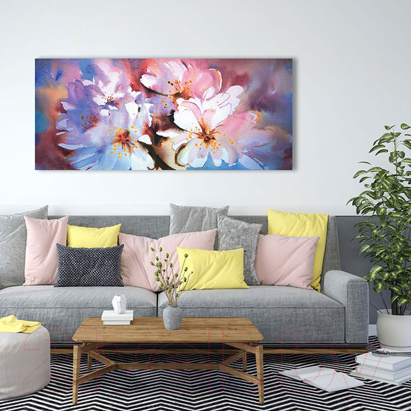 Изображение товара Картина Stamprint Цветочное чудо АT029 (65x150см)