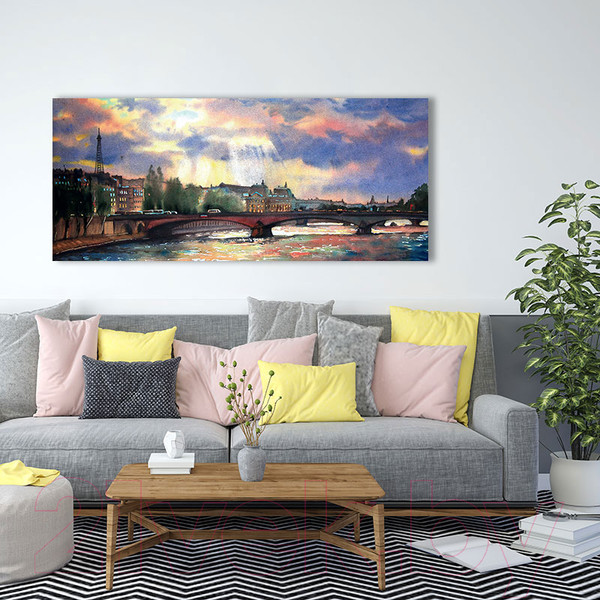 Изображение товара Картина Stamprint Париж 3 АT022 (65x150см)