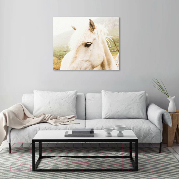 Изображение товара Картина Stamprint Белая лошадь AM007 (80x100см)