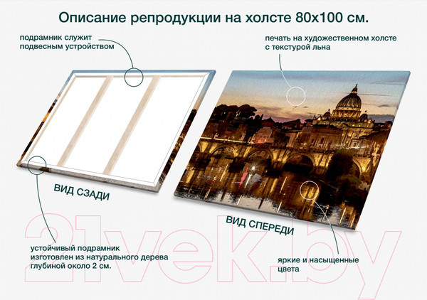 Изображение товара Картина Stamprint Рим АT004 (80x100см)