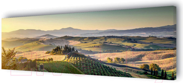 Изображение товара Картина Stamprint Зеленый пейзаж NR014  (45x140см)