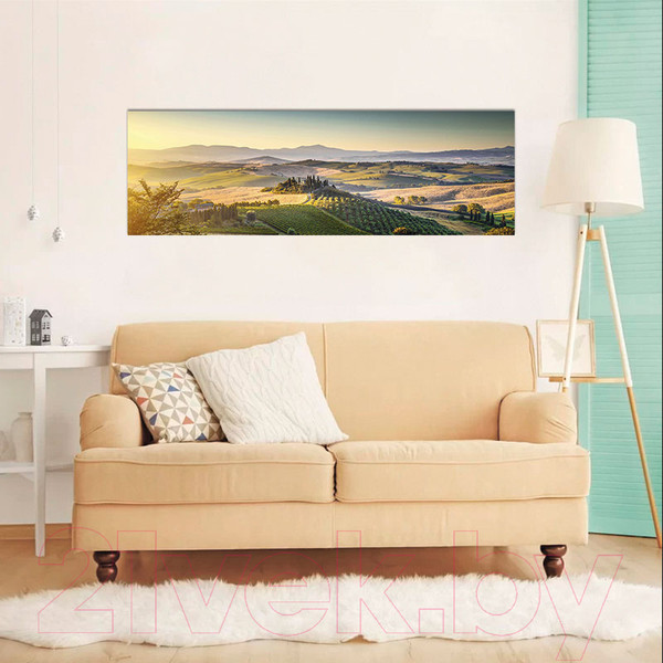 Изображение товара Картина Stamprint Зеленый пейзаж NR014  (45x140см)