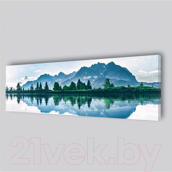 Изображение товара Картина Stamprint Озеро и горы АT020 (45x140см)