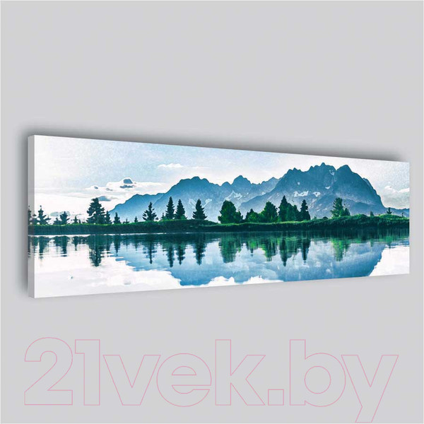 Изображение товара Картина Stamprint Озеро и горы АT020 (45x140см)