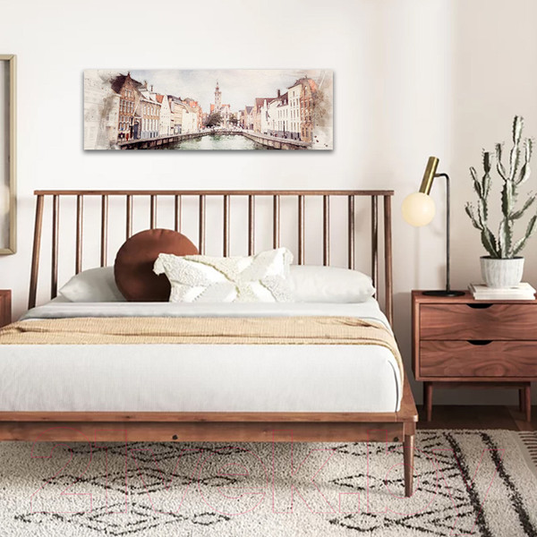 Изображение товара Картина Stamprint Городской канал АT031 (45x140см)
