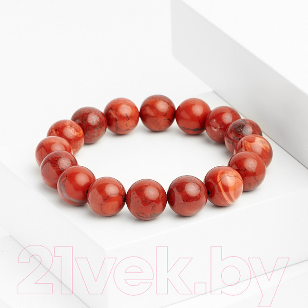 Изображение товара Браслет Wolves Яшма красная 40560 (р.16)