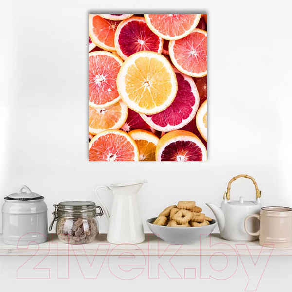 Изображение товара Картина Stamprint Сочные фрукты 1 КС004 (45x35см)