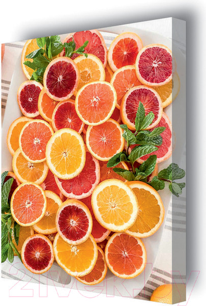 Изображение товара Картина Stamprint Сочные фрукты 3 КС006 (45x35см)