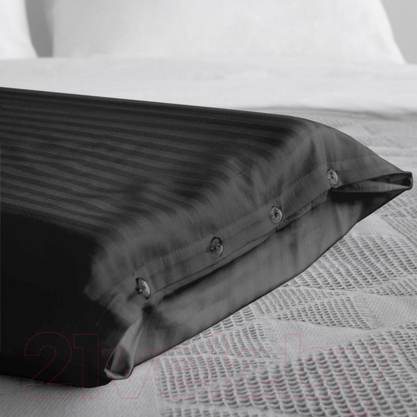 Изображение товара Наволочка Verossa Verossa Stripe 48/68 Black 7005 / 777438