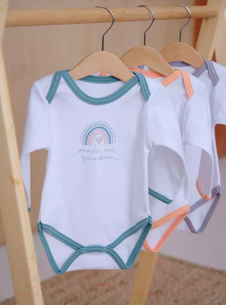 Изображение товара Боди для малышей Rant Rainbow С длинным рукавом / 6180 (зеленый, р.56)