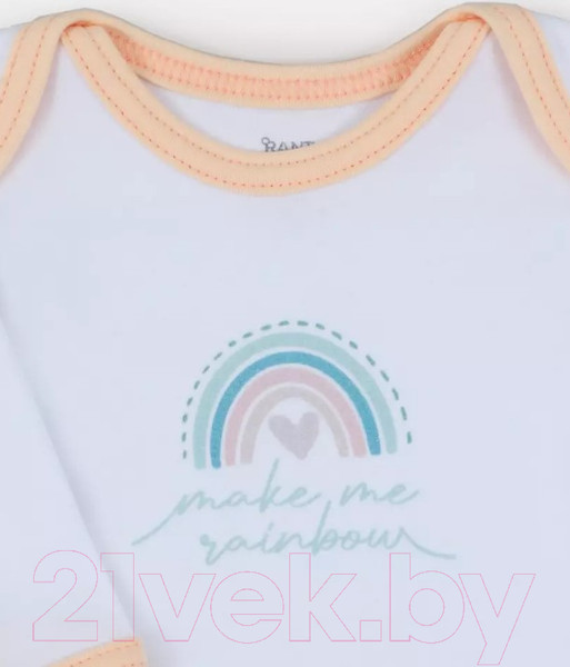 Изображение товара Боди для малышей Rant Rainbow С длинным рукавом / 6180 (персиковый, р.68)