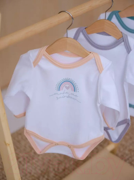 Изображение товара Боди для малышей Rant Rainbow С длинным рукавом / 6180 (персиковый, р.68)