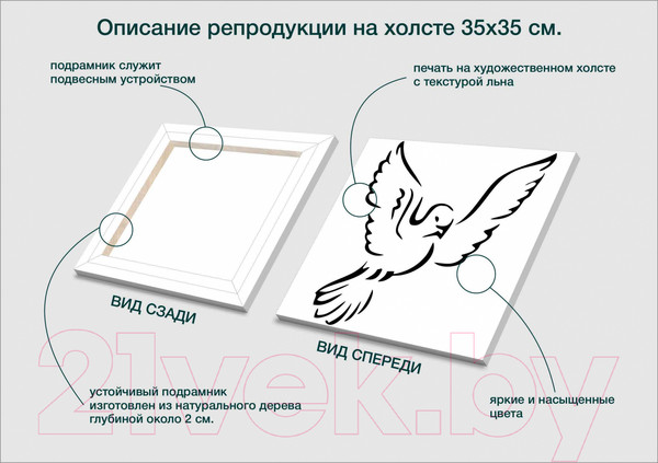 Изображение товара Картина Stamprint Воздух 1 TR002 (35x35см)