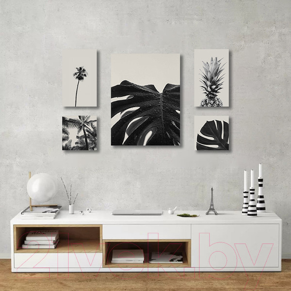 Изображение товара Картины Stamprint Черно-белое CS003 SET5 (90x140см)