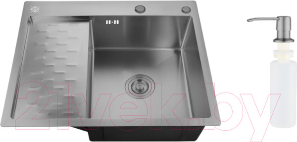 Изображение товара Мойка кухонная РМС MRK-6350BL-R (с дозатором)