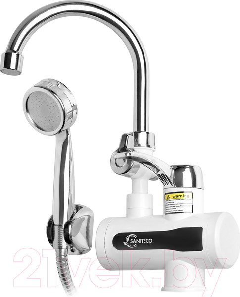 Изображение товара Кран-водонагреватель Saniteco WM-001-C2 с душем (белый)