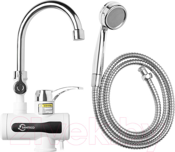 Изображение товара Кран-водонагреватель Saniteco WM-001-C2 с душем (белый)