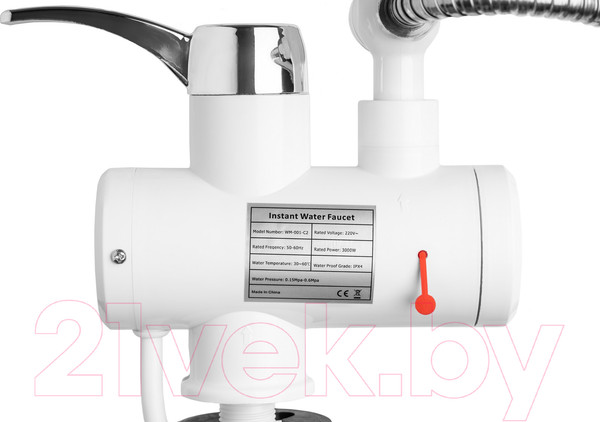 Изображение товара Кран-водонагреватель Saniteco WM-001-C2 с душем (белый)