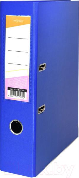 Изображение товара Папка-регистратор inФормат IFOP9075B (синий)