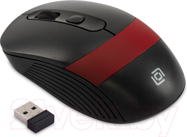 Изображение товара Мышь Оклик 310MW (черный/красный)