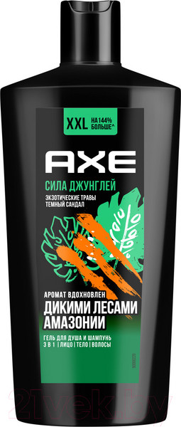 Изображение товара Шампунь-гель для душа Axe Сила джунглей (610мл)