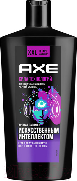 Изображение товара Шампунь-гель для душа Axe Сила технологий (610мл)