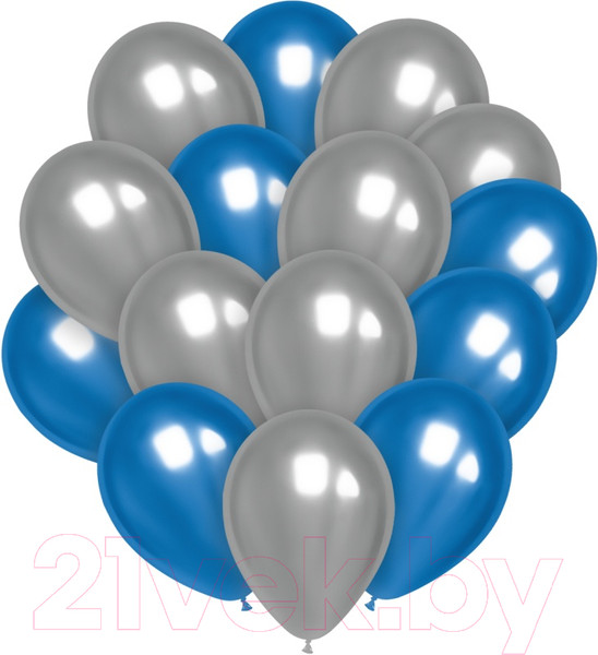 Изображение товара Набор воздушных шаров Meshu М12/30см / MS_55840 (25шт, голубой)