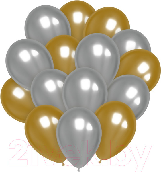 Изображение товара Набор воздушных шаров Meshu Shine М12/30см / MS_55844 (25шт)
