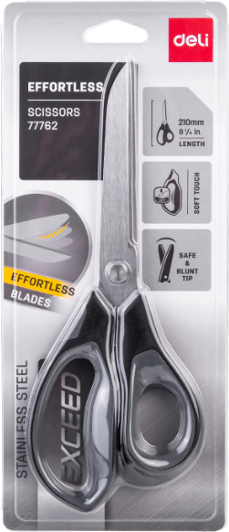 Изображение товара Ножницы канцелярские Deli E77762 (серый)