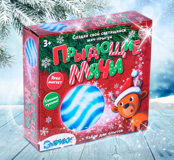 Изображение товара Набор для опытов Эврики Прыгающие мячи Новый год / 4832925