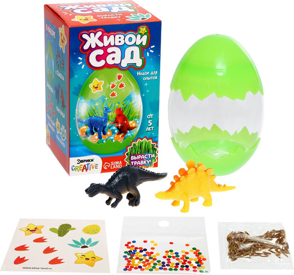 Изображение товара Набор для выращивания растений Эврики Живой сад Мир динозавров / 7074725