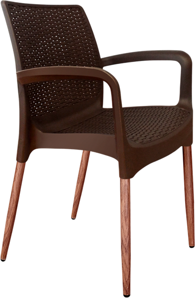 Изображение товара Стул садовый Sheffilton SHT-ST68/S424-С (коричневый/темный орех)