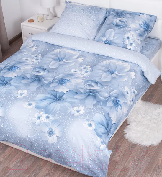 Изображение товара Комплект постельного белья Milanika Космея Евро (бязь)