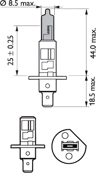 Изображение товара Автомобильная лампа Philips 12258WVUB1