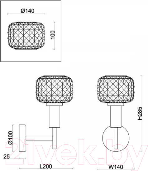 Изображение товара Бра Freya Fero FR5366WL-01BS