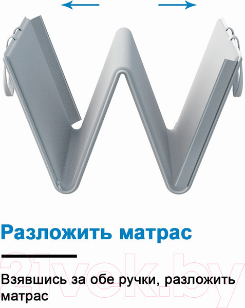 Изображение товара Туристический коврик Elmax Топпер-шоппер 47x53x8 / 53x165x2.5