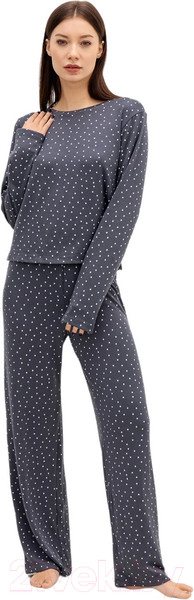 Изображение товара Комплект домашней одежды Mark Formelle 592468-1 (р.164/170-88-94, горошек на графите)