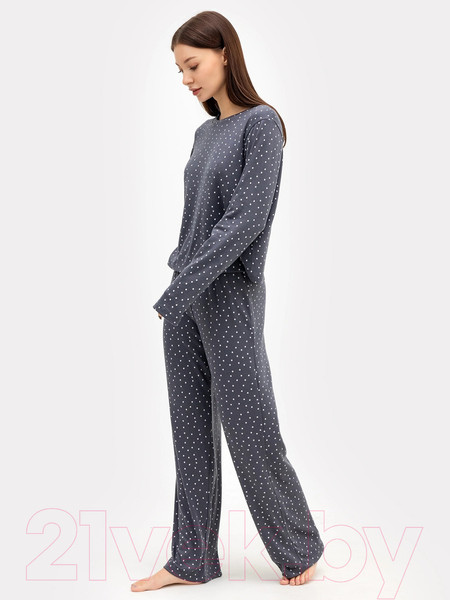 Изображение товара Комплект домашней одежды Mark Formelle 592468-1 (р.164/170-88-94, горошек на графите)