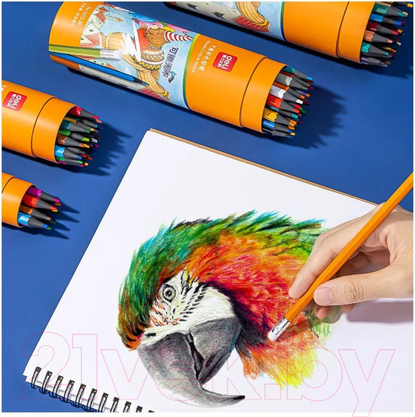 Изображение товара Набор цветных карандашей Deli 7073 (36цв)