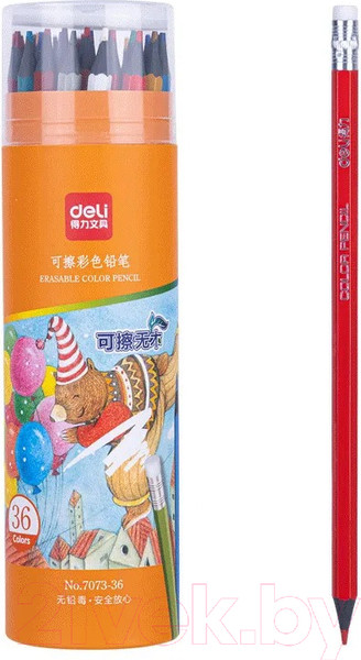 Изображение товара Набор цветных карандашей Deli 7073 (36цв)
