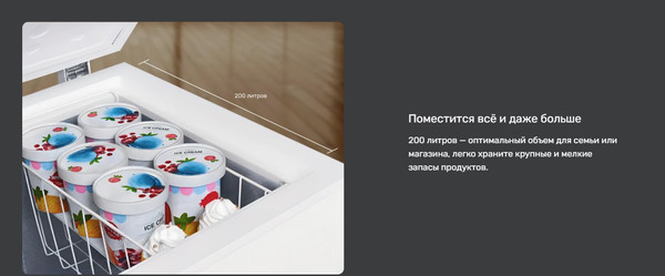 Изображение товара Морозильный ларь TECHNO BD1-200