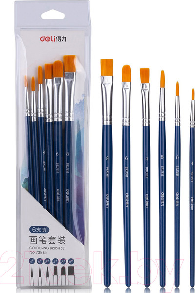Изображение товара Набор кистей Deli 73885 (6шт)