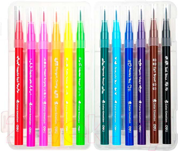 Изображение товара Фломастеры Deli Color Emotion / EC10304 (12цв)