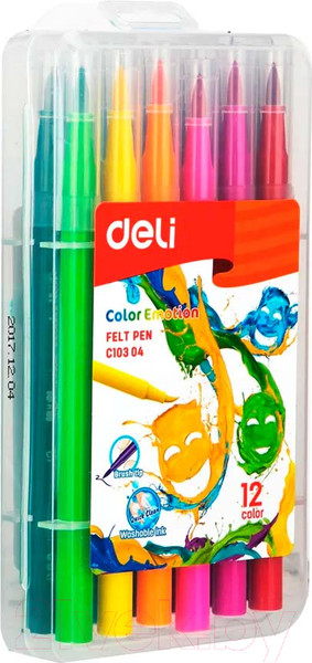 Изображение товара Фломастеры Deli Color Emotion / EC10304 (12цв)